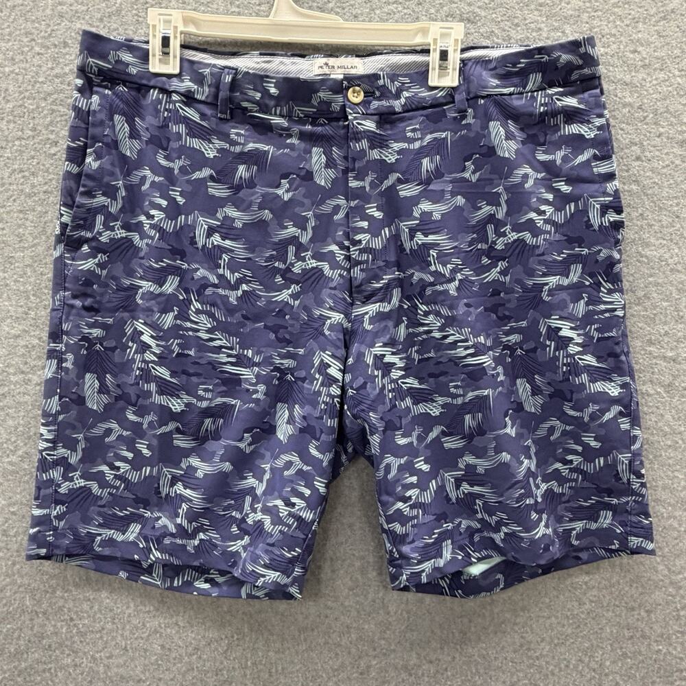 Peter Millar Salem Shorts Mens 38 Camo Performance Golf Stretch Tech Quick Dry